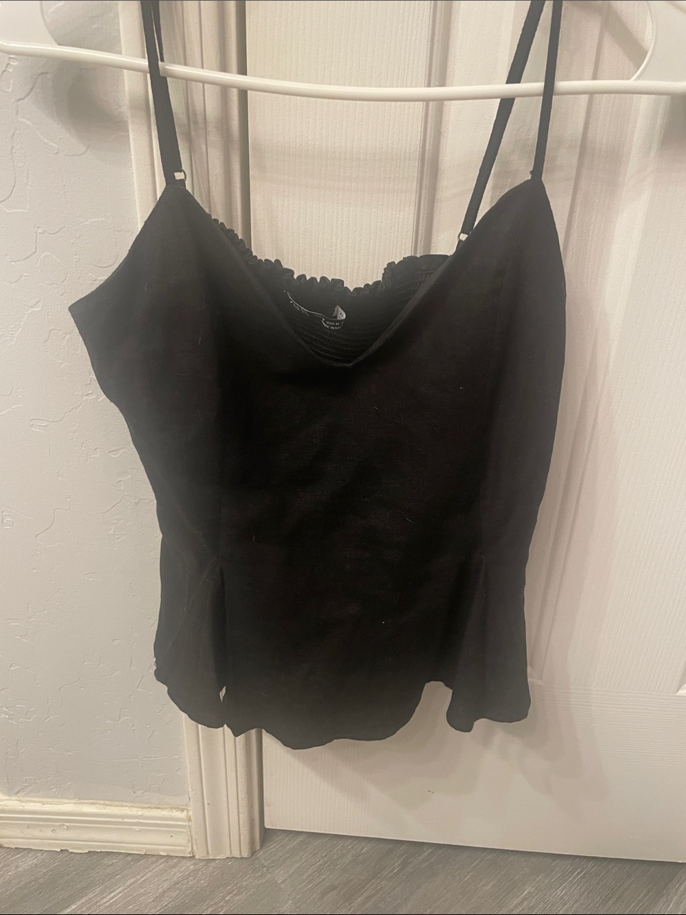Zara Black Spaghetti Strap Cami Top M
